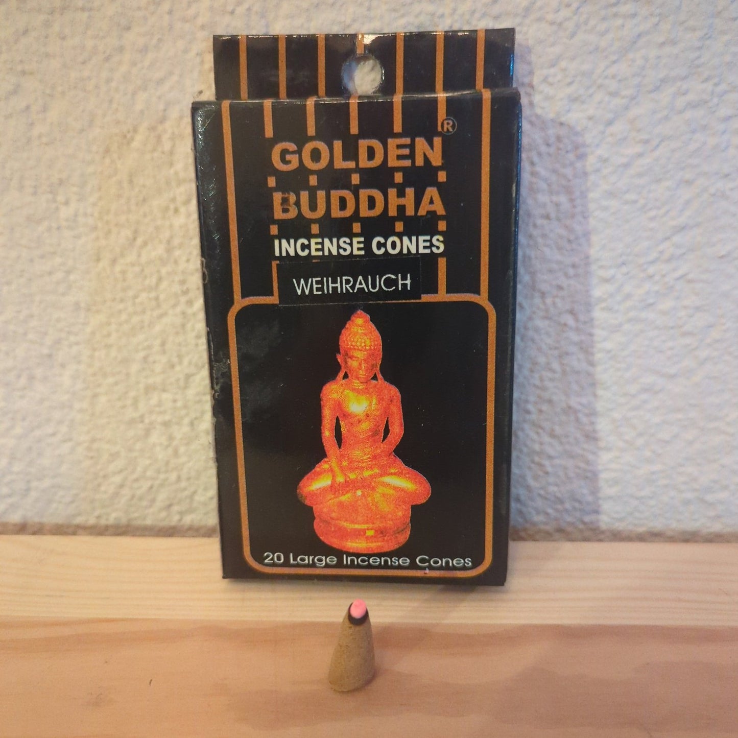 Golden Buddha Räucherkegel