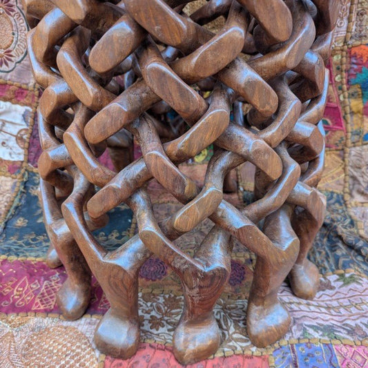 Kobra Ständer aus Teakholz