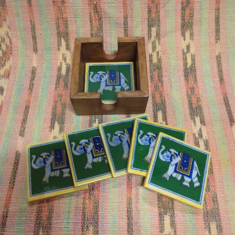 Untersetzer Buddha Ganesha Elefant Taj Mahal