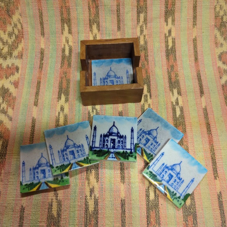 Untersetzer Buddha Ganesha Elefant Taj Mahal