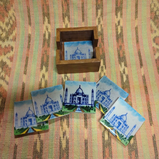 Untersetzer Buddha Ganesha Elefant Taj Mahal