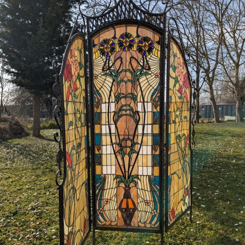 Tiffany Raumteiler Bleiverglasung