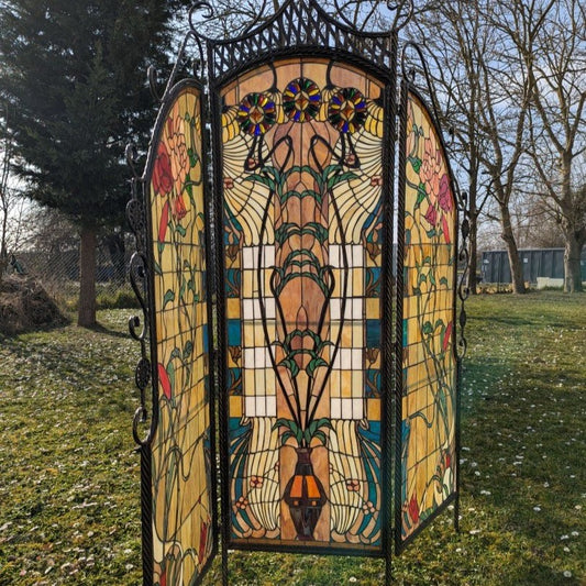 Tiffany Raumteiler Bleiverglasung