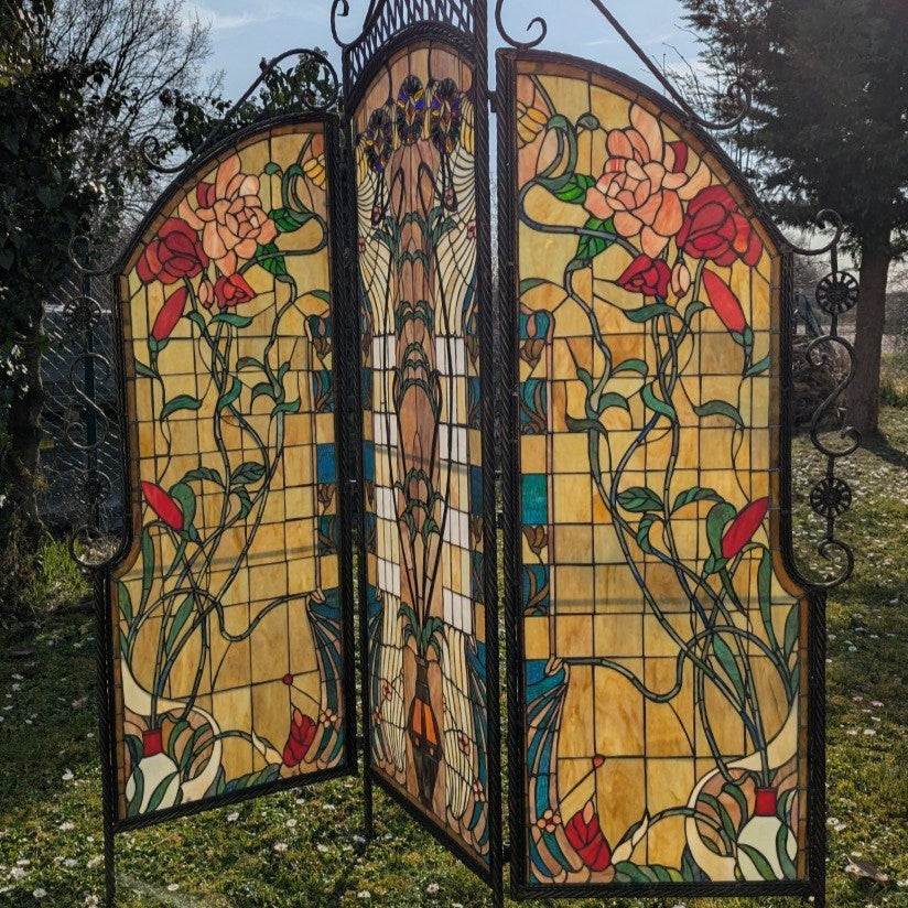 Tiffany Raumteiler Bleiverglasung