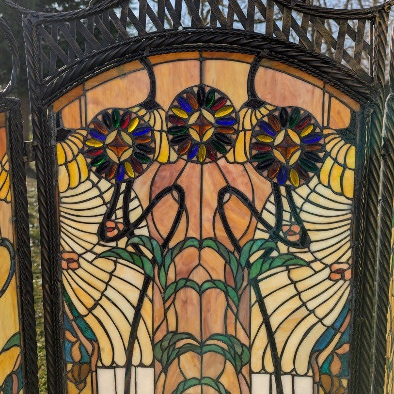 Tiffany Raumteiler Bleiverglasung