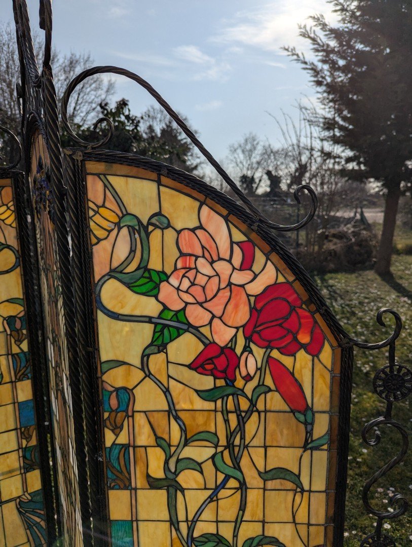 Tiffany Raumteiler Bleiverglasung