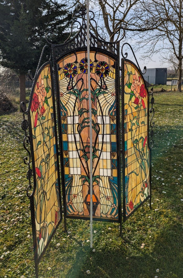 Tiffany Raumteiler Bleiverglasung