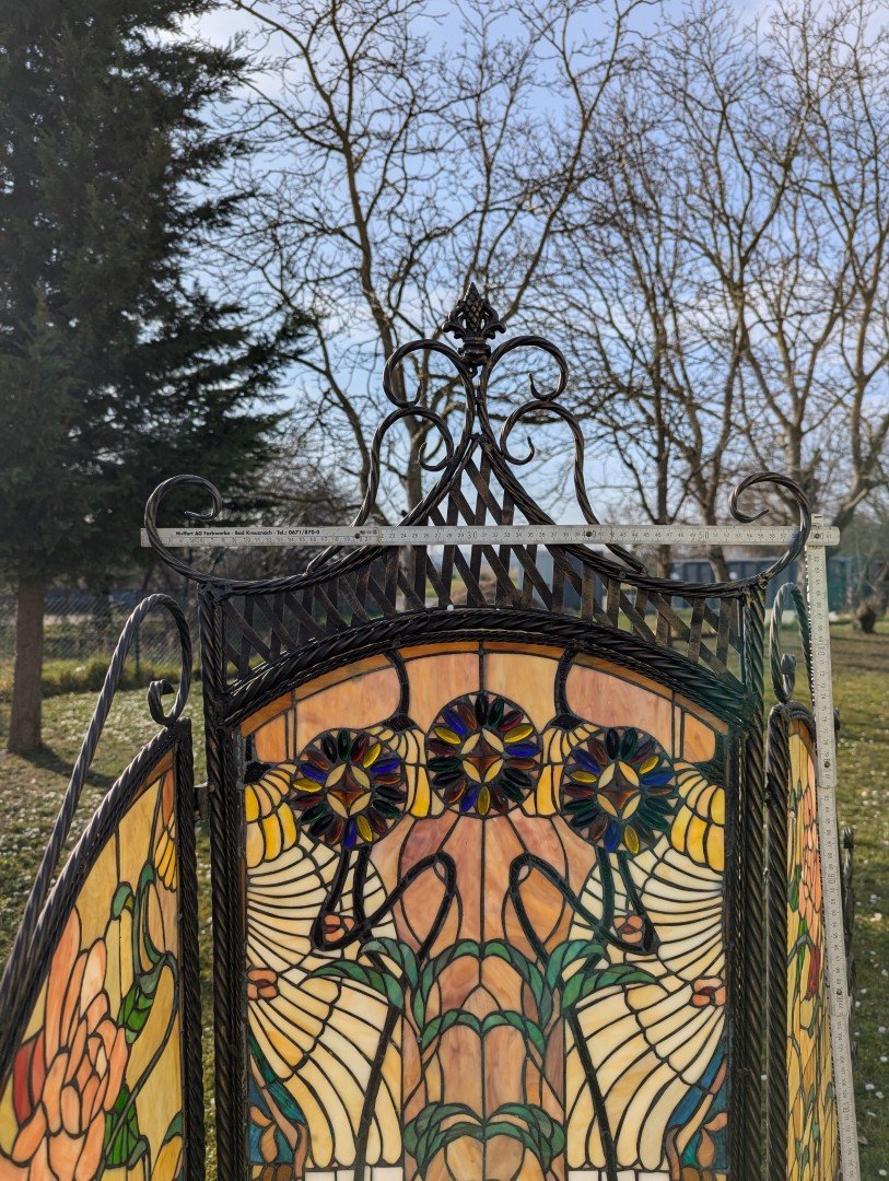 Tiffany Raumteiler Bleiverglasung