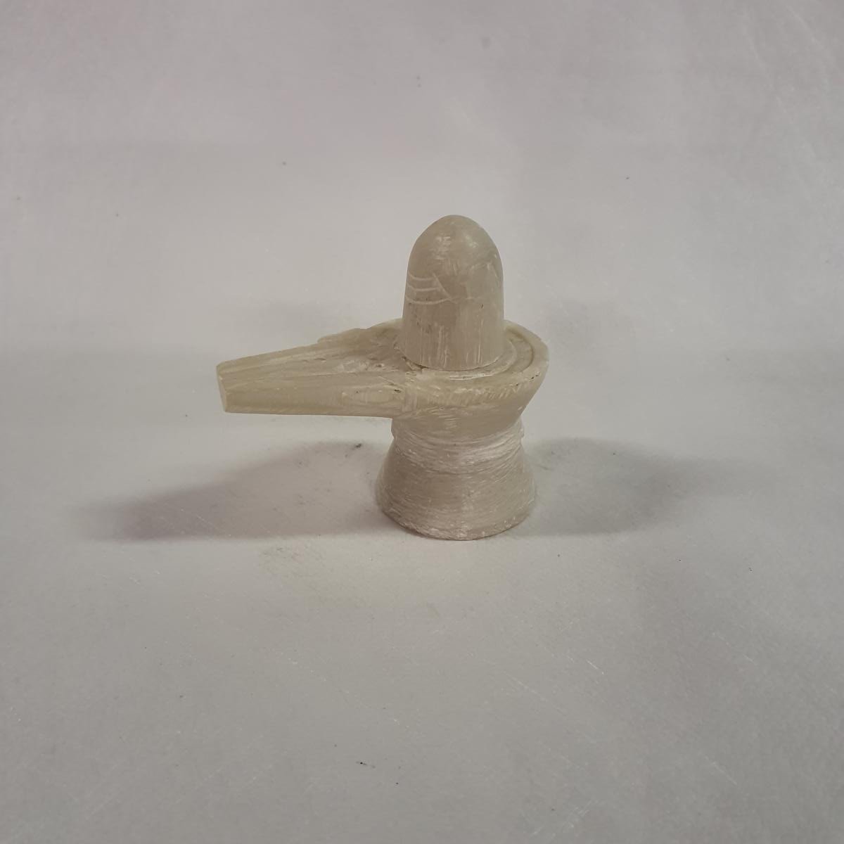 Shiva Lingam Speckstein Statue – Handgeschnitzt 8 cm