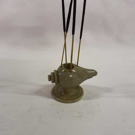 Räucherstäbchenhalter Speckstein Indien – Handgeschnitzt 6 cm