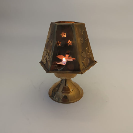 Teelichthalter aus Messing Weihnachtsengel