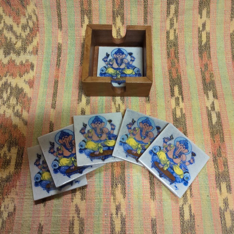 Untersetzer Buddha Ganesha Elefant Taj Mahal